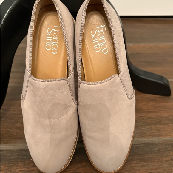 Franco Sarto Shoes - Franco Sarto Women's Beige Slip-On Loafers